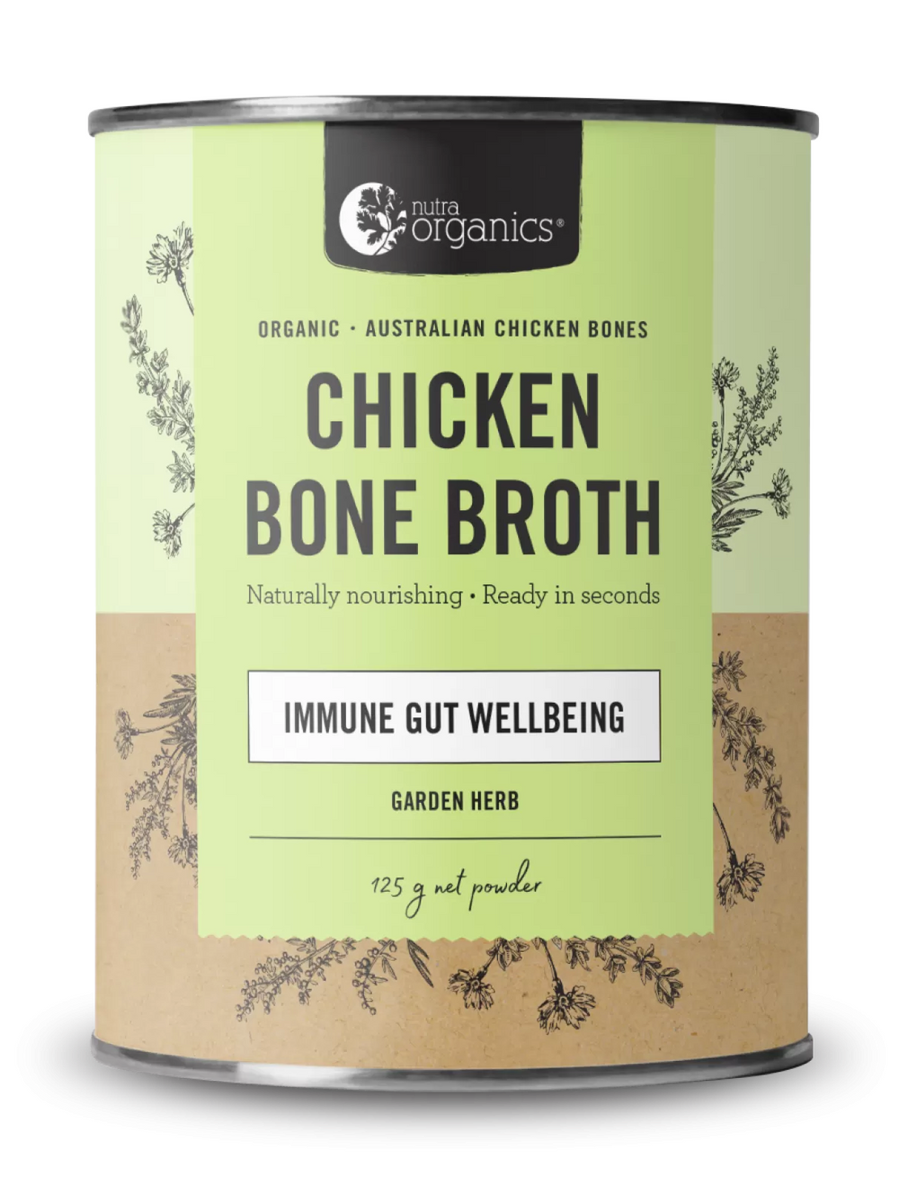 Chicken Bone Broth Powder - Garden Herb