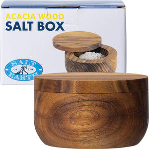 Acacia Wood Salt Box Acacia Wood Salt Box