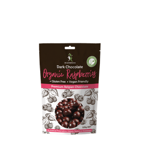 Organic Raspberries Dark Chocolate 125g Organic Raspberries Dark Chocolate 125g