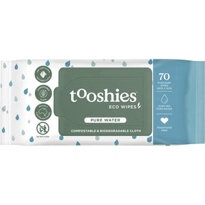 Eco Pure Baby Wipes 99% Pure Water 70pk Eco Pure Baby Wipes 99% Pure Water 70pk