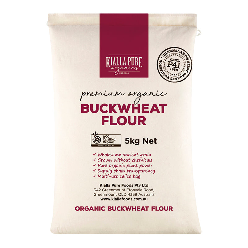 Organic Buckwheat Flour (Calico Bag) 5Kg