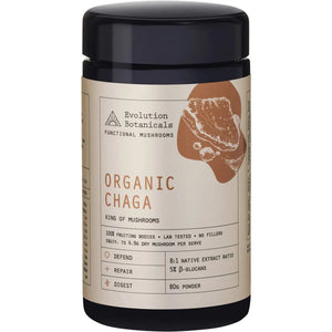 Organic Chaga King of Mushrooms 80g Organic Chaga King of Mushrooms 80g