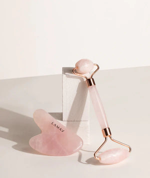 Quartz Gua Sha & Roller Set Quartz Gua Sha & Roller Set