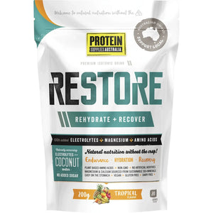 Restore Hydration Recovery Drink - Tropical 200g Restore Hydration Recovery Drink - Tropical 200g