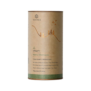 Organic Drinking Cacao (Matcha Mint Cacao) Vitality 250g Organic Drinking Cacao (Matcha Mint Cacao) Vitality 250g