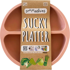 Silicone Sucky Platter Plate - Blush Pink Silicone Sucky Platter Plate - Blush Pink