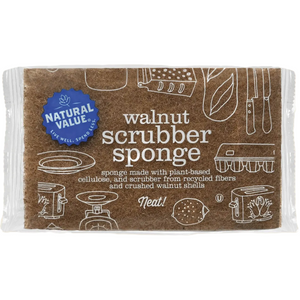 Walnut Scrubber Sponge Walnut Scrubber Sponge