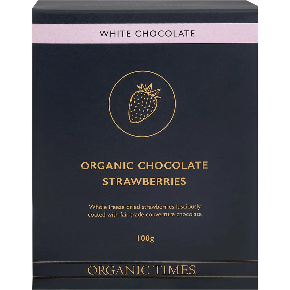 White Chocolate Strawberries 100g
