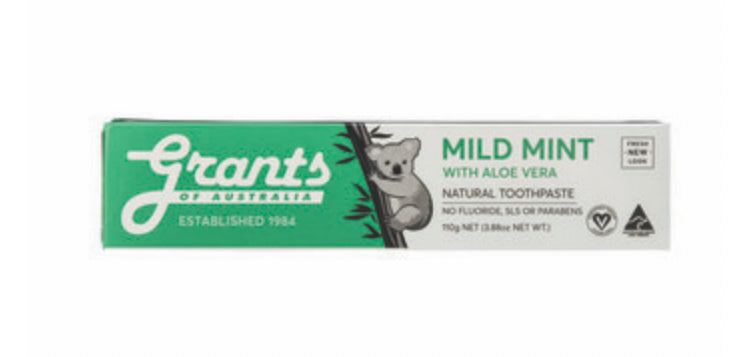 Grants
Mild Mint Toothpaste