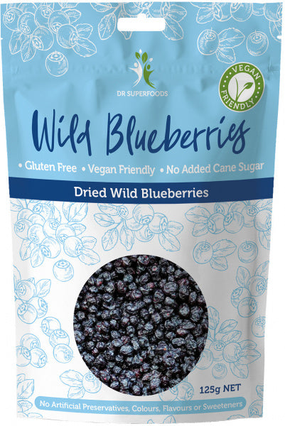 Dried Wild Blueberries – No Added Cane Sugar