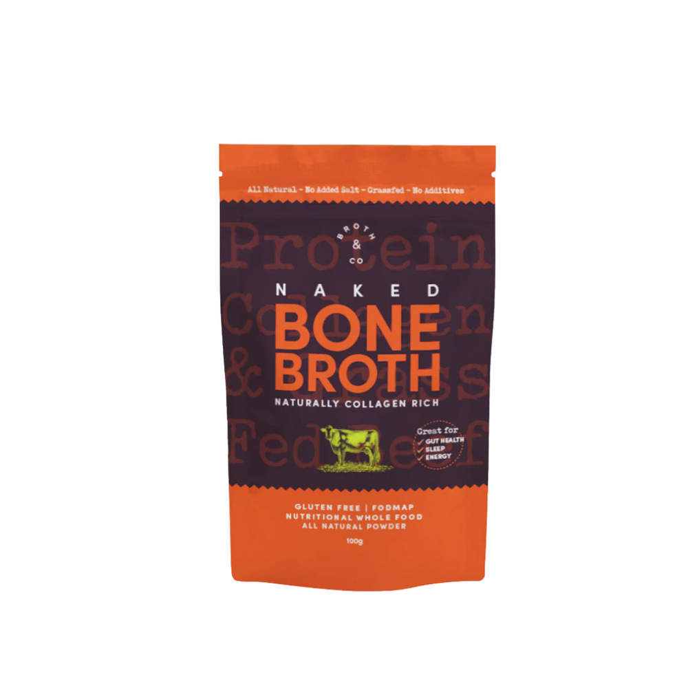 Australian Grass Fed Beef Bone Broth NAKED - Powder 100g