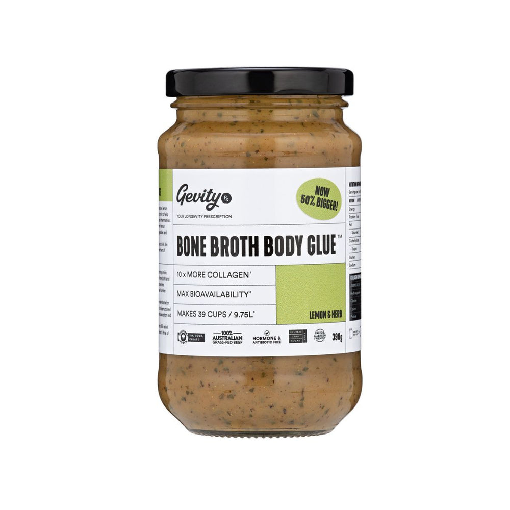 Bone Broth Body Glue Lemon & Herb G/F 390g