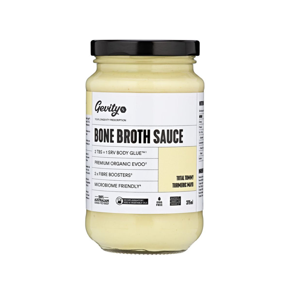 Bone Broth Sauce Total Tummy Turmeric Mayonnaise 375g