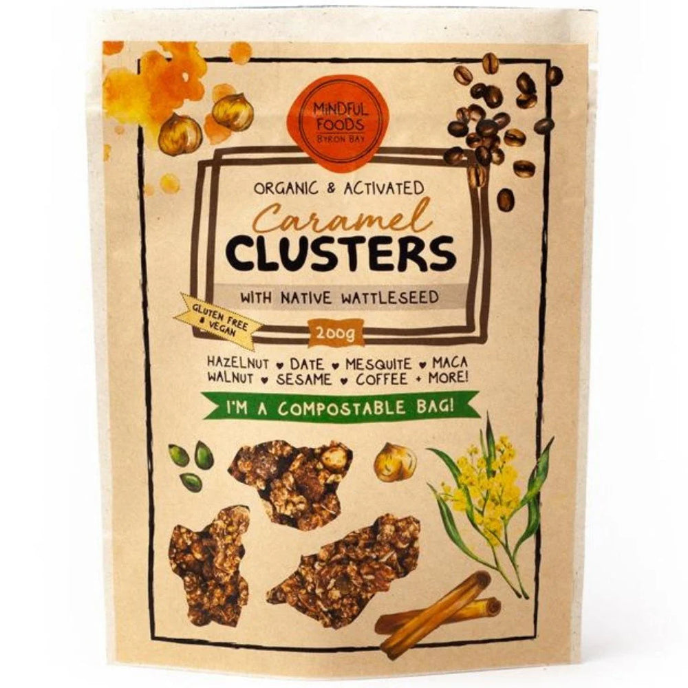 Caramel Clusters Native Wattle Seed Organic & Activated