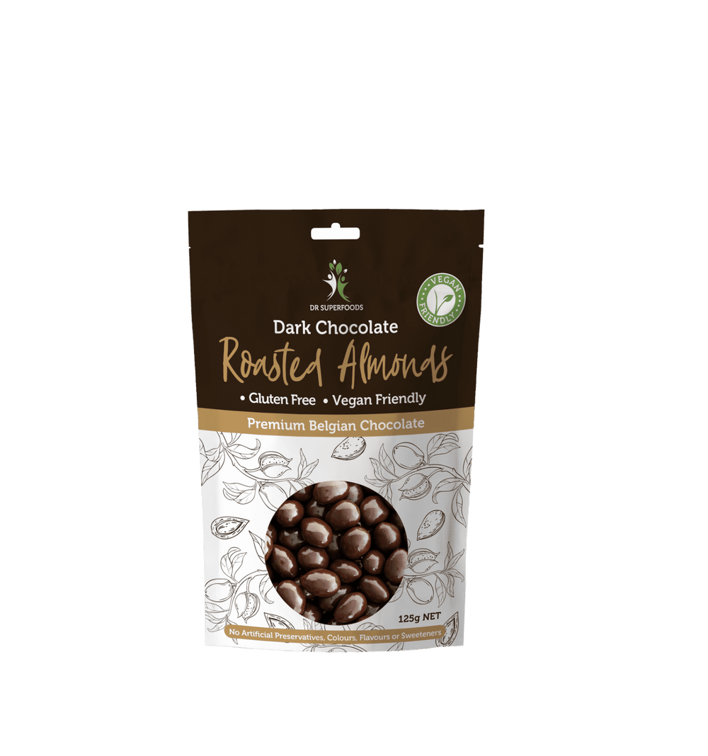 Dark Chocolate Roasted Almonds (Vegan Friendly)