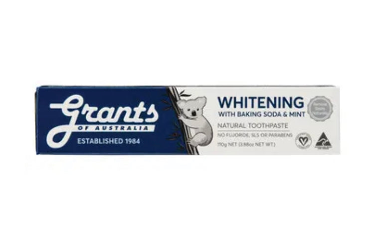 Grants
Whitening with Peppermint Natural Toothpaste