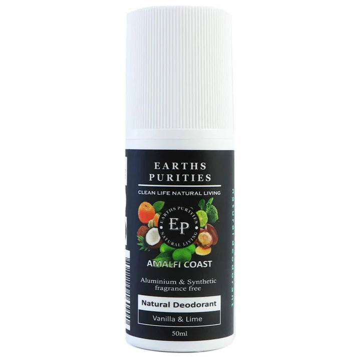 Earths Purities Unisex Natural Amalfi Coast Liquid Roll On Deodorant 50ml