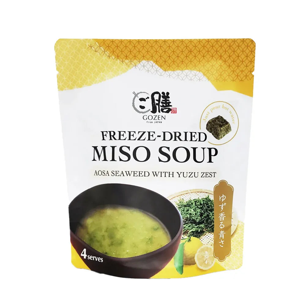 GOZEN Freeze-Dried Miso Soup (Aosa Seaweed With Yuzu Zest)