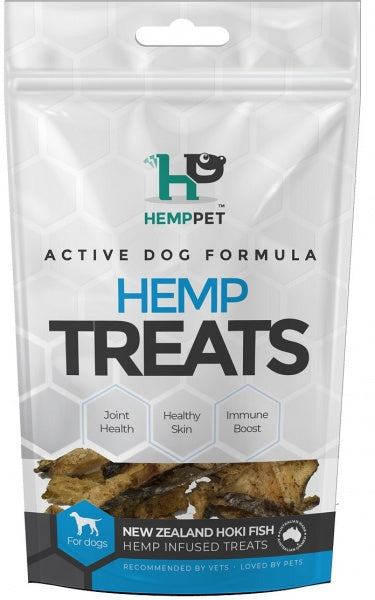 New Zealand Hoki Fish Hemp Infused Treats for Dogs 70g