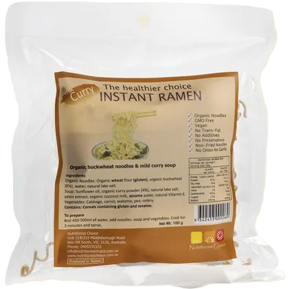 Instant Buckwheat Ramen- mild curry