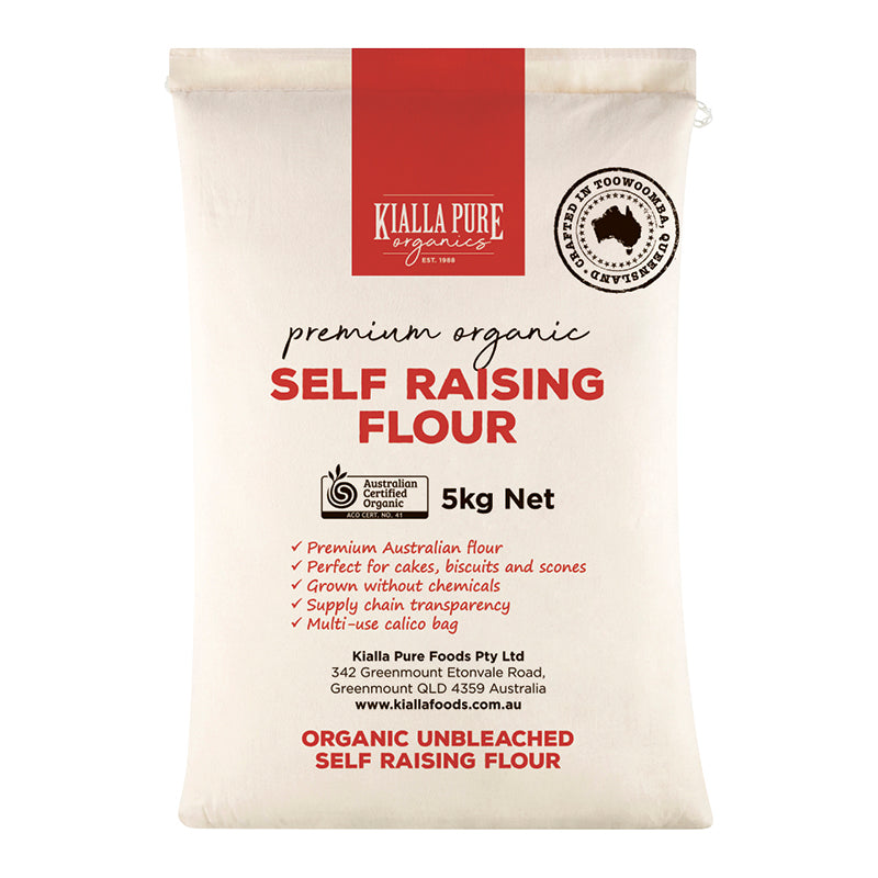 Unbleached Self Raising Flour (Calico Bag) 5Kg