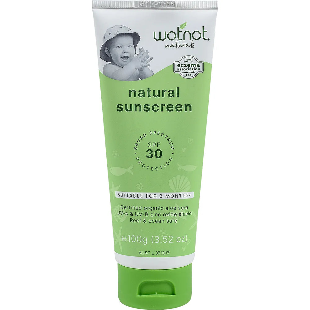 Natural Sunscreen SPF 30 Suitable for 3 Months+ 100g