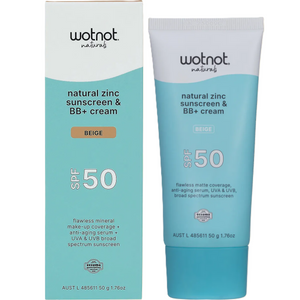 Natural Zinc Sunscreen & BB+ Cream SPF 50 Beige 50g