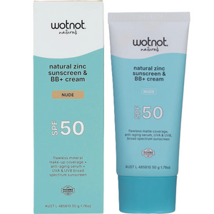 Natural Zinc Sunscreen & BB+ Cream SPF 50 Nude 50g