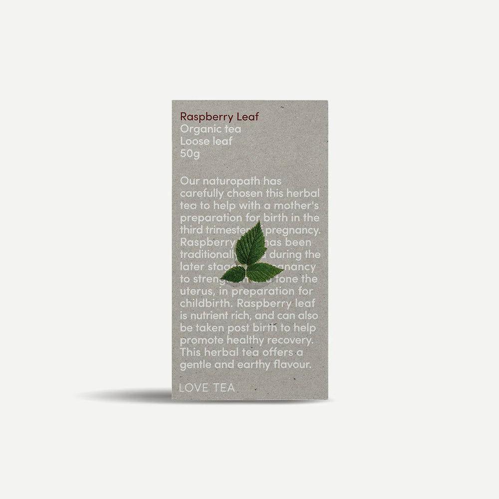 Organic Raspberry Leaf Tea Loose Leaf 50g