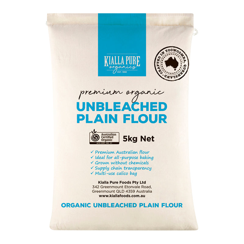 Unbleached Plain Flour (Calico Bag) 5Kg