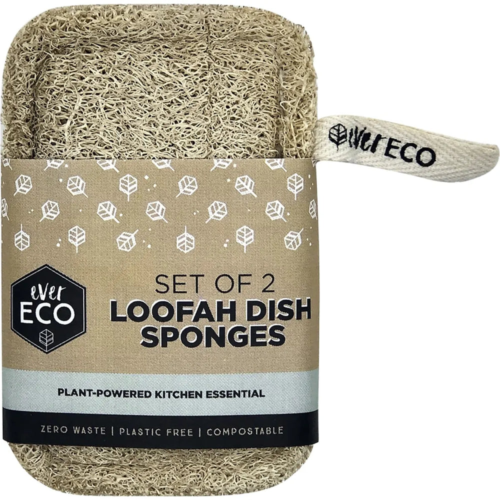 Loofah Dish Sponges 2pk