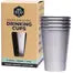 Stainless Steel Drinking Cups 4x500ml