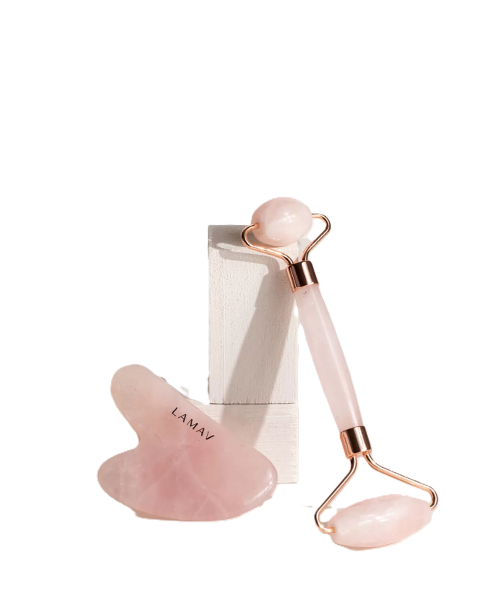 Quartz Gua Sha & Roller Set