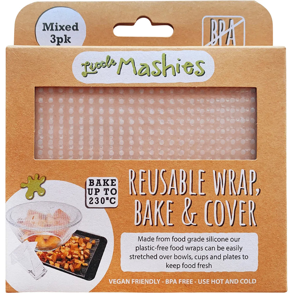 Reusable Stretch Food Wraps (Mixed 3pk)