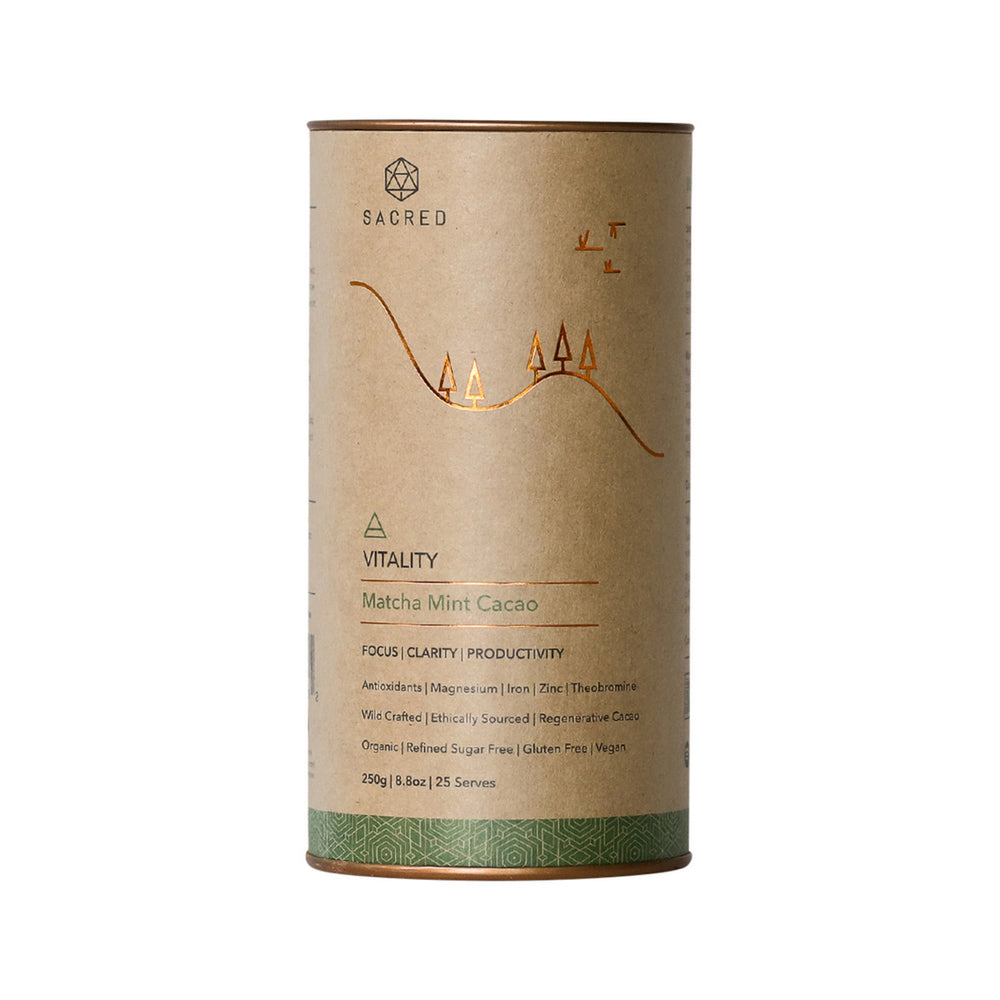 Organic Drinking Cacao (Matcha Mint Cacao) Vitality 250g