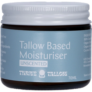 Tallow Based Moisturiser Unscented 70ml