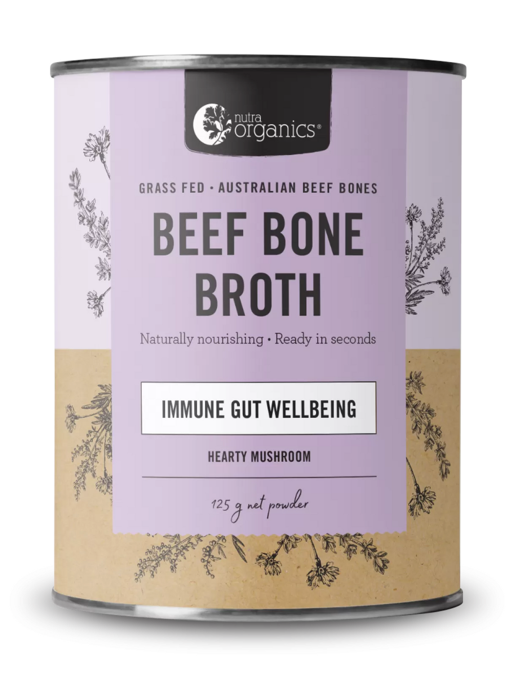 Beef Bone Broth Powder - Hearty Mushroom 125g