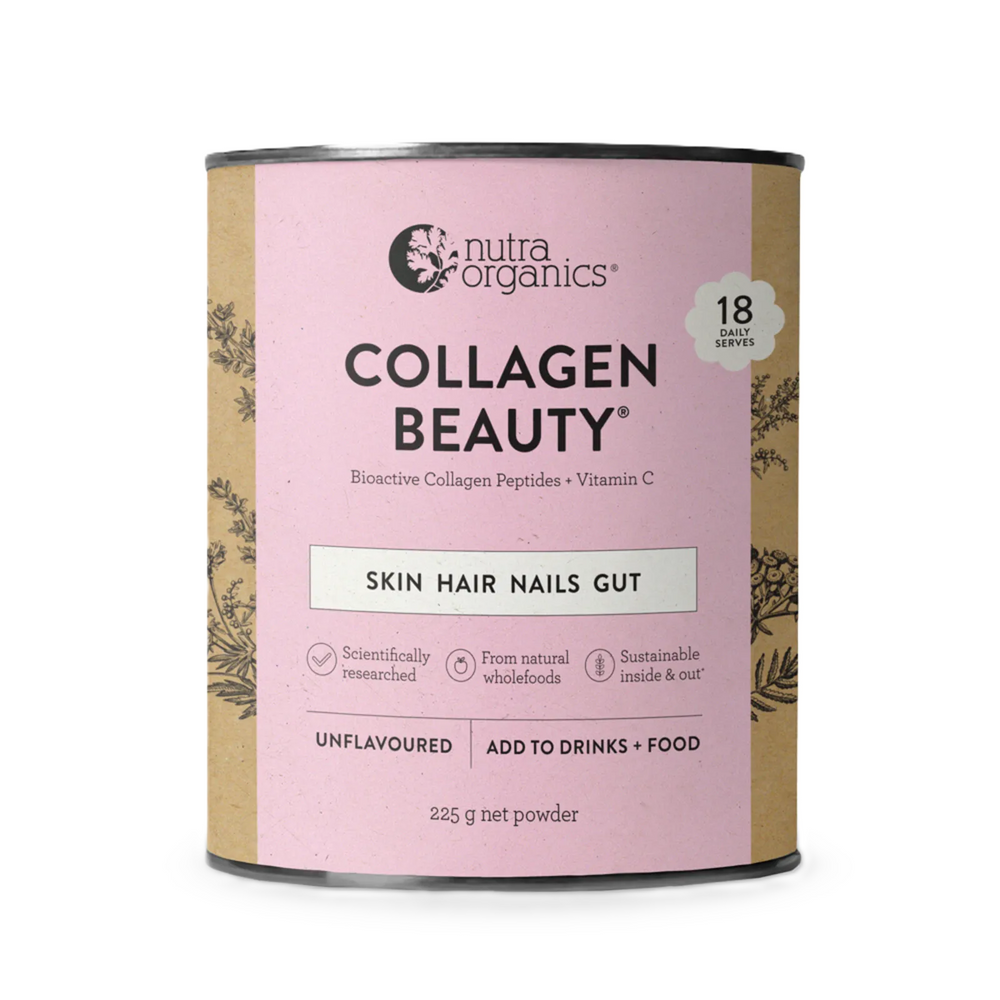 Nutra Organics Collagen Beauty with Bioactive Collagen Peptides + Vitamin C