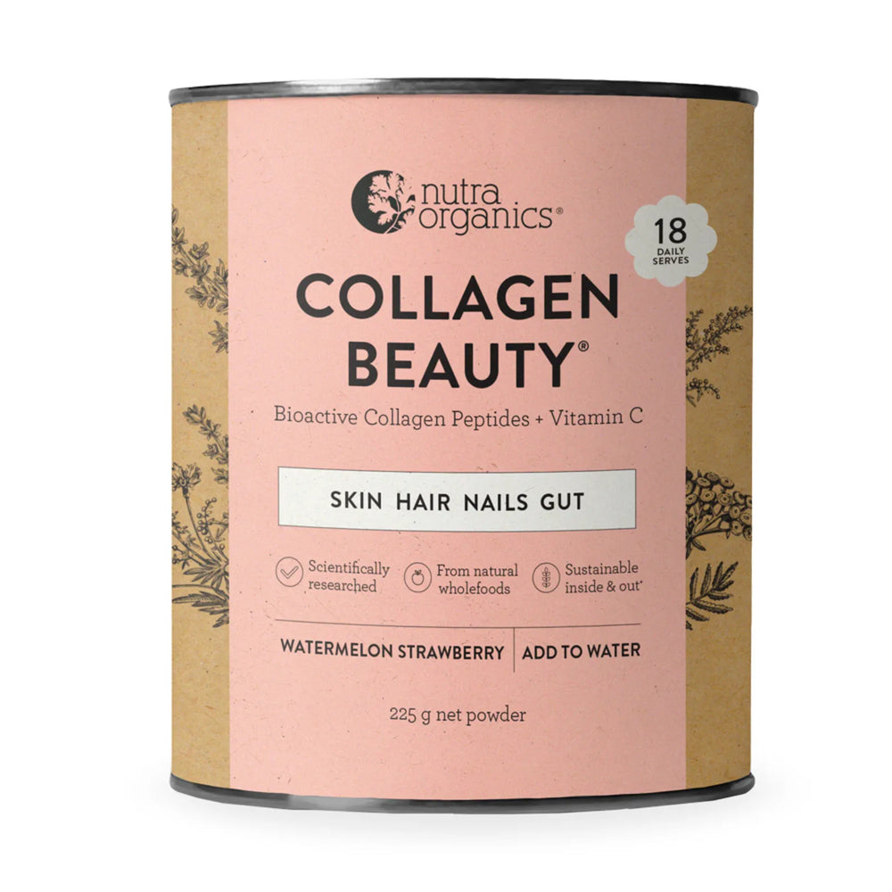 Nutra Organics Collagen Beauty Watermelon & Strawberry 225g